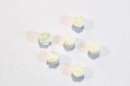 White Icing Roses - 15 mm